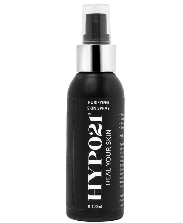 Schwarze 100ml Hypo21 Heal your skin flasche